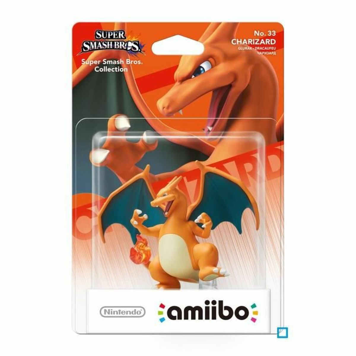 Statuina da Collezione Amiibo Super Smash Bros No.33 Charizard - Pokémon - Disponibile in 3-4 giorni lavorativi