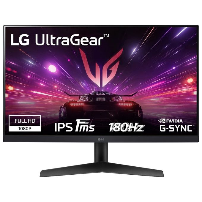 LG UltraGear 24GS60F-B.AEUQ - Schermo PC Gaming 24 - Pannello IPS risoluzione FHD (1920 x 1080), 1ms GtG, HDR 10, sRGB99%, AMD FreeSync, compatibile NVIDIA G-Sync, inclinabile, DisplayPort 1.4, HDMI - Disponibile in 3-4 giorni lavorativi