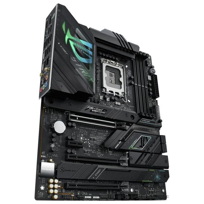 ASUS ROG STRIX Z790-F GAMING WIFI D4 Scheda Madre Gaming ATX Intel Z790 LGA1700 DDR5 PCI 5.0 WiFi 6E (802.11ax) Intel 2.5Gb Ethernet ROG SupremeFX 7.1 4xM.2 4xSATA 6GB-s Aura Sync RGB Nero - Disponibile in 3-4 giorni lavorativi