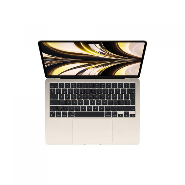 Notebook Apple MacBook Air 2022 13" M2 8Cpu/10Gpu 8/512GB Starlight MLY23T/A - Disponibile in 2-3 giorni lavorativi