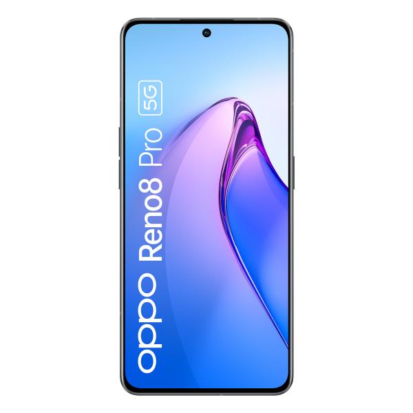 OPPO Reno 8 Pro 8+256GB 6.7" 5G Glazed Black DS ITA - Disponibile in 2-3 giorni lavorativi