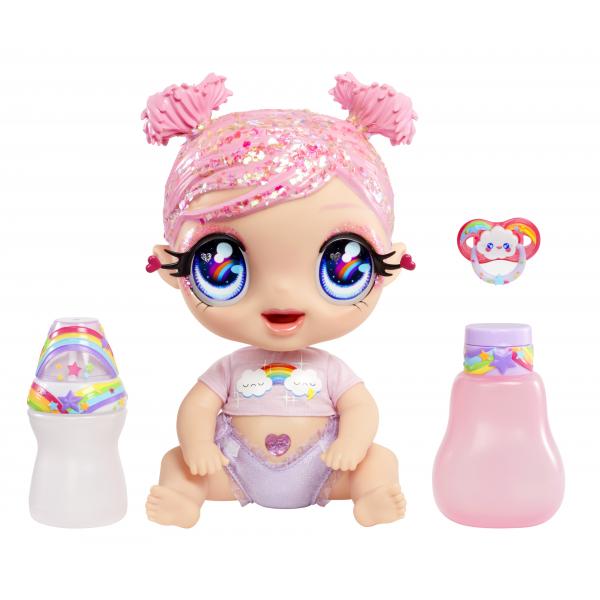 Mga Bambola Glitter Babyz Doll Series 2 Dreamia Stardust Pink-Rainbow - Disponibile in 3-4 giorni lavorativi