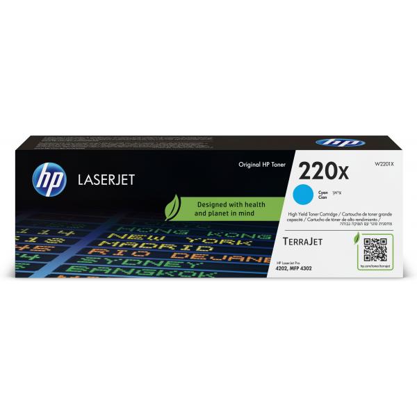 TONER HP W2201X N.220x Ciano 5.500PP x M4302fdw M4302dw M4302fdn M4202dn M4202dw - Disponibile in 3-4 giorni lavorativi