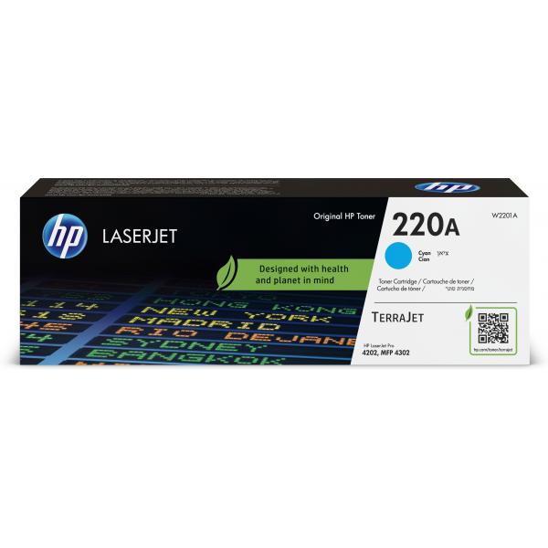 TONER HP W2201A N.220a Ciano 1.800PP x M4302fdw M4302dw M4302fdn M4202dn M4202dw - Disponibile in 3-4 giorni lavorativi