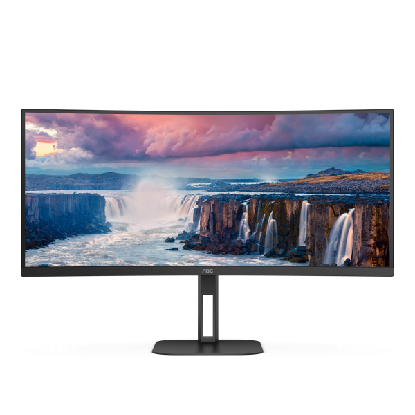 MONITOR AOC LED 34" Wide CURVED CU34V5C/BK VA 3440x1440 4ms 300cd/mq 20.000.000:1 2x5W MM Reg.H HDMI DP USB-C docking - Disponibile in 3-4 giorni lavorativi