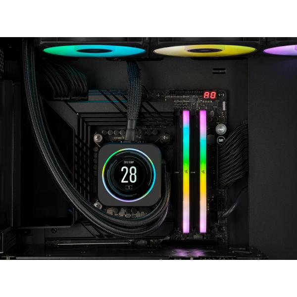 CORSAIR RAM VENGEANCE RGB DDR5 32GB 2X16GB DDR5 6000 PC5-48000 C36 1.35V DESKTOP MEMORY - BLACK - Disponibile in 3-4 giorni lavorativi