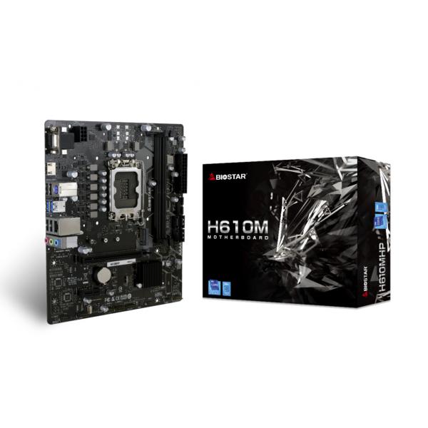 MB BIOSTAR H610MHP LGA1700 (ALDER LAKE) 2DDR4 VGA+HDMI PCIE, M.2 MATX - Disponibile in 3-4 giorni lavorativi