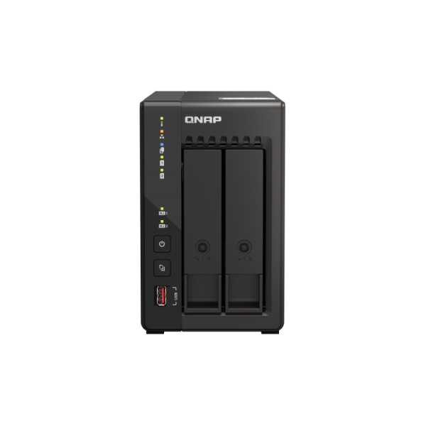 NAS TOWER QNAP TS-253E-8G 2HD NOHDD 2.5"/3.5" SATA 2P 2.5 GBE 8GB RAM DDR4 2XHDMI Intel Celeron J6412 4Core 2.0GHz - Disponibile in 3-4 giorni lavorativi