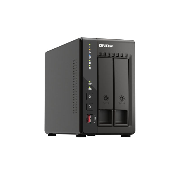 QNAP TS-253E NAS Tower Collegamento ethernet LAN Nero J6412 - Disponibile in 6-7 giorni lavorativi