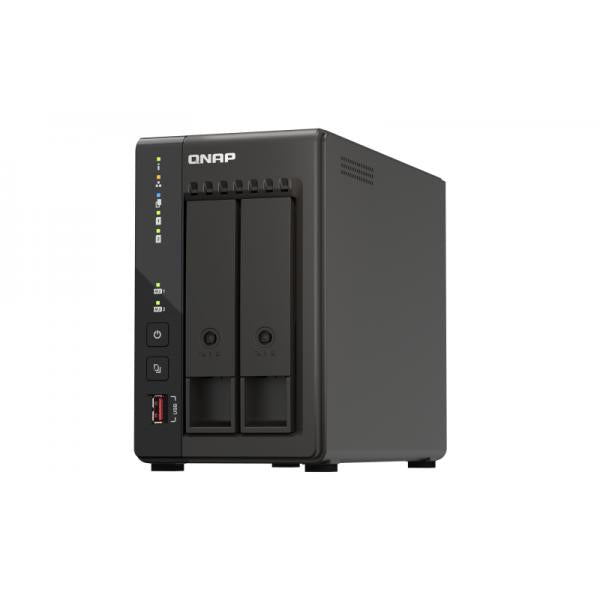 NAS TOWER QNAP TS-253E-8G 2HD NOHDD 2.5"/3.5" SATA 2P 2.5 GBE 8GB RAM DDR4 2XHDMI Intel Celeron J6412 4Core 2.0GHz - Disponibile in 3-4 giorni lavorativi