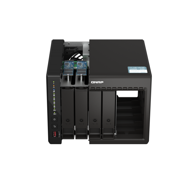 QNAP TS-453E NAS Tower Collegamento ethernet LAN Nero J6412 - Disponibile in 6-7 giorni lavorativi