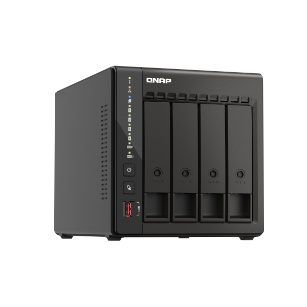 QNAP TS-453E NAS Tower Collegamento ethernet LAN Nero J6412 - Disponibile in 6-7 giorni lavorativi