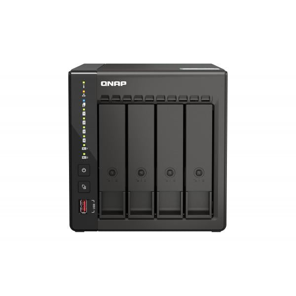 QNAP TS-453E NAS Tower Collegamento ethernet LAN Nero J6412 - Disponibile in 6-7 giorni lavorativi