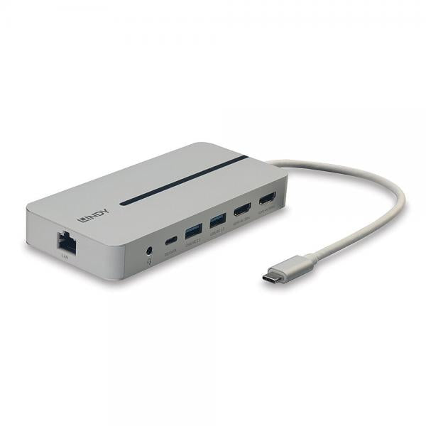 DOCKING STATION DST-Mx Duo LINDY per Laptop/MacBook USB-C con Supporto 4K su Doppio Display & Ricarica Pass-Through 100W - 43360 - Disponibile in 3-4 giorni lavorativi