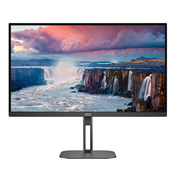 Monitor Nuovo MONITOR AOC LED 27" Wide Q27V5N/BK VA 2560x1440 4ms 300cd/mq 20.000.000:1 2x3W MM Reg.H PIVOT 2HDMI 2DP - Disponibile in 3-4 giorni lavorativi