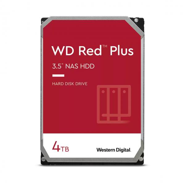 WESTERN DIGITAL HDD RED PLUS 4TB 3,5" 5400RPM SATA 6GB/S BUFFER 256MB - Disponibile in 3-4 giorni lavorativi