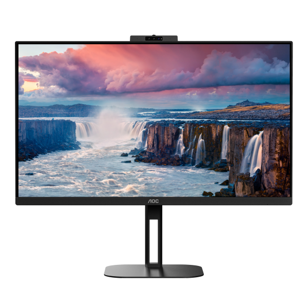 Monitor Nuovo MONITOR AOC LED 27" Wide Q27V5CW/BK IPS 2560x1440 4ms 300cd/mq 20.000.000:1 2x5W MM WEBCAM PIVOT Reg.H HDMI DP USB-C Docking - Disponibile in 3-4 giorni lavorativi