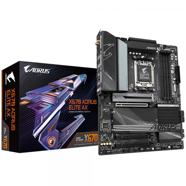 Scheda Madre Gigabyte X670 AORUS ELITE AX Intel Wi-Fi 6 AMD AM5 - Disponibile in 3-4 giorni lavorativi