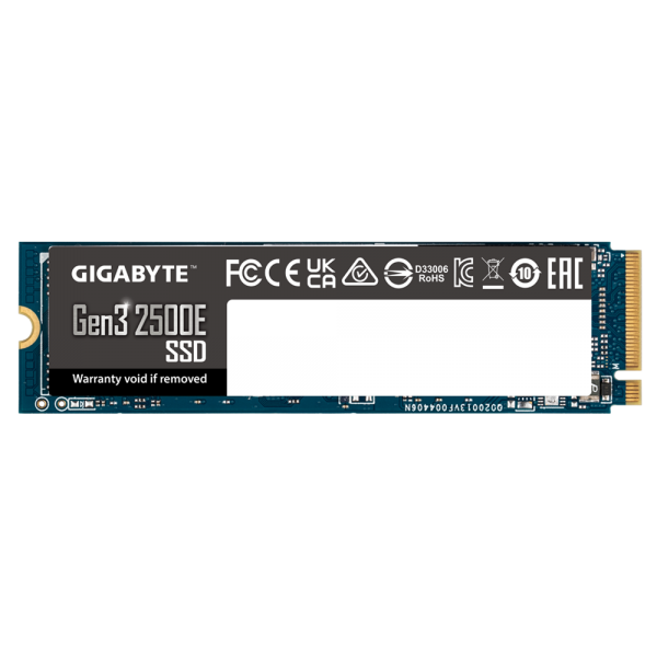 Gigabyte 2500e SSD 500GB M.2 NVMe PCIe Gen 3.0 G325E500G - Disponibile in 2-4 giorni lavorativi