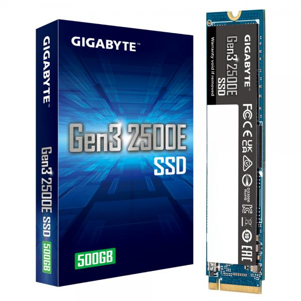 Gigabyte 2500e SSD 500GB M.2 NVMe PCIe Gen 3.0 G325E500G - Disponibile in 2-4 giorni lavorativi