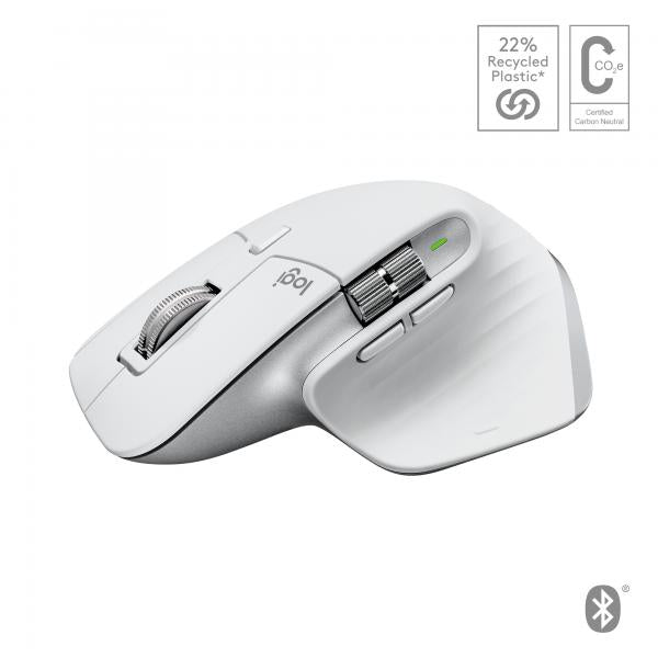 LOGITECH MX MASTER 3S PER MAC MOUSE OTTICO BLUETOOTH/WIRELESS 2.4GHz 8.000DPI 7 PULSANTI PERSONALIZZABILI PALE GREY - Disponibile in 3-4 giorni lavorativi Logitech