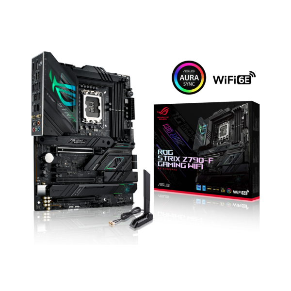 ASUS ROG STRIX Z790-F GAMING WIFI D4 Scheda Madre Gaming ATX Intel Z790 LGA1700 DDR5 PCI 5.0 WiFi 6E (802.11ax) Intel 2.5Gb Ethernet ROG SupremeFX 7.1 4xM.2 4xSATA 6GB-s Aura Sync RGB Nero - Disponibile in 3-4 giorni lavorativi