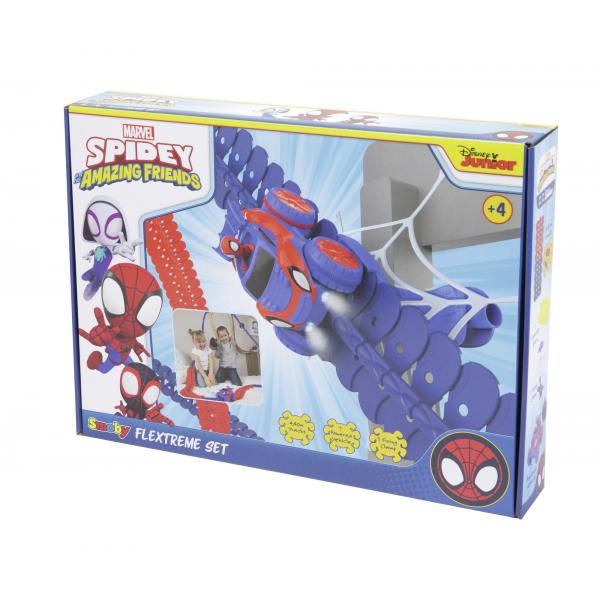 Set scoperta Spidey Flextreme - Batterie incluse - 184 binari flessibili e 1 veicolo - Disponibile in 3-4 giorni lavorativi