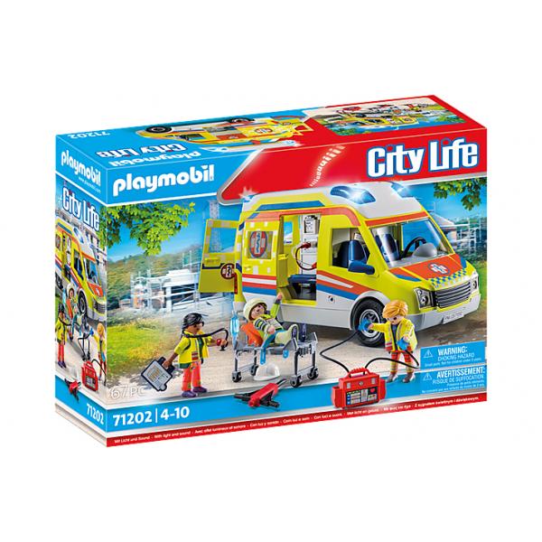 Playmobil - 71202 - City Action LES Subcutors - Ambulance with Light and Sound Effects - Disponibile in 3-4 giorni lavorativi