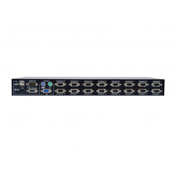 LevelOne KVM-3216 switch per keyboard-video-mouse (kvm) Montaggio rack Nero - Disponibile in 6-7 giorni lavorativi