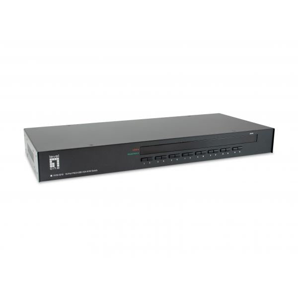 LevelOne KVM-3216 switch per keyboard-video-mouse (kvm) Montaggio rack Nero - Disponibile in 6-7 giorni lavorativi