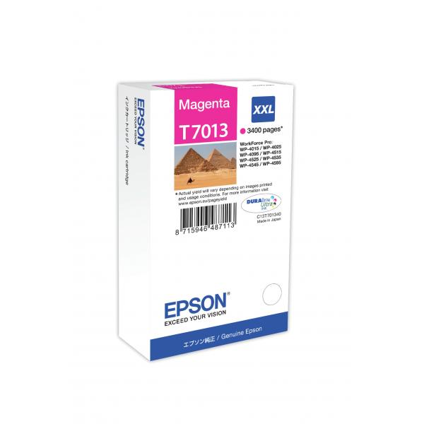 EPSON T7013 CARTUCCIA INKJET MAGENTA PER WP4015 WP4095 WP4515 WP4525 WP4595 - Disponibile in 3-4 giorni lavorativi Epson