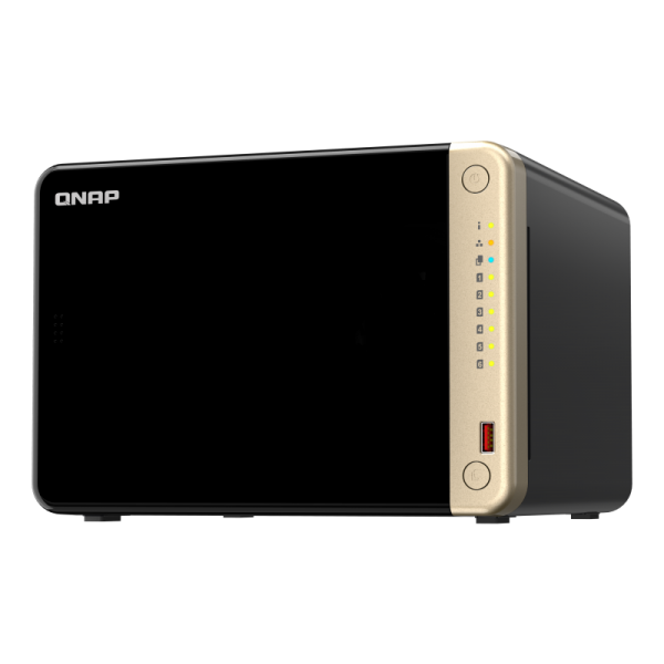 NAS TOWER QNAP TS-664-8G 6HD 3,5"/2,5" + 2x M.2 NOHDD 2PX2.5GBE 8GB RAM DDR4 4P USB HDMI Intel Celeron N5105/N5095 4core - Disponibile in 3-4 giorni lavorativi