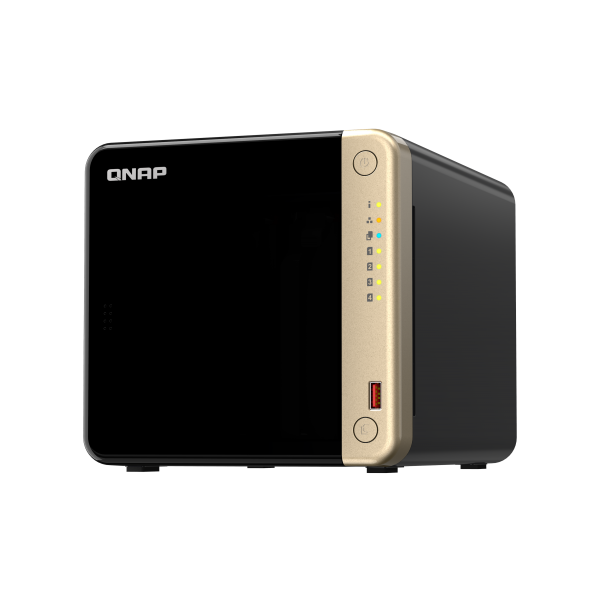 QNAP NAS - 4-BAY DESKTOP NAS, 4 X 3.5"/2.5" SATA 6GB/S DRIVE BAYS, 2 X M.2 2280 PCIE GEN 3 X1 SLOTS, - Disponibile in 3-4 giorni lavorativi