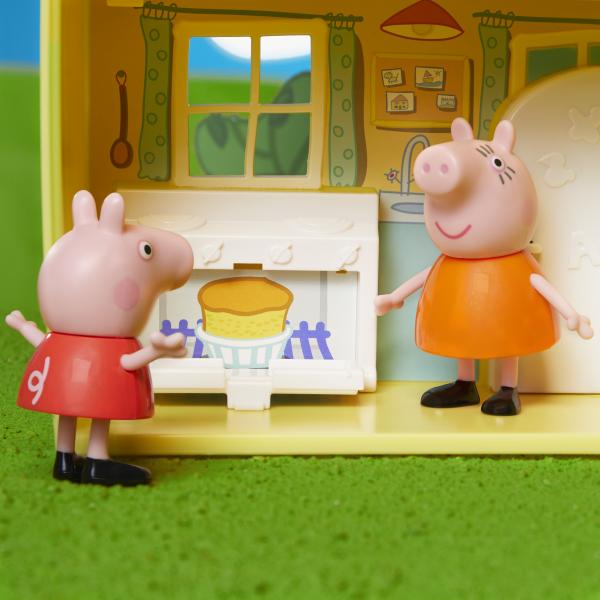 Set casa Peppa e la sua famiglia - PEPPA PIG - Giocattolo per bambini di 3 anni - Accessori divertenti inclusi - Disponibile in 3-4 giorni lavorativi