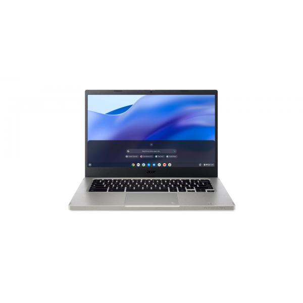 Acer Chromebook Vero 514 CBV514-1H-510X i5-1235U 35,6 cm (14") Full HD Intel Core i5 8 GB LPDDR4x-SDRAM 256 GB SSD Wi-Fi 6 (802.11ax) ChromeOS Argento - Disponibile in 6-7 giorni lavorativi