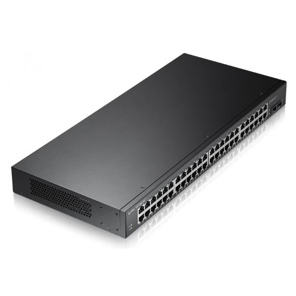 SWITCH ZYXEL GS-1900-48 48P LAN GIGABIT + 2 porte SFP Gigabit, Supporto IPv6, VLAN, WEB MANAGED Rack - Disponibile in 3-4 giorni lavorativi