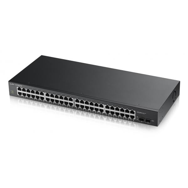 SWITCH ZYXEL GS-1900-48 48P LAN GIGABIT + 2 porte SFP Gigabit, Supporto IPv6, VLAN, WEB MANAGED Rack - Disponibile in 3-4 giorni lavorativi