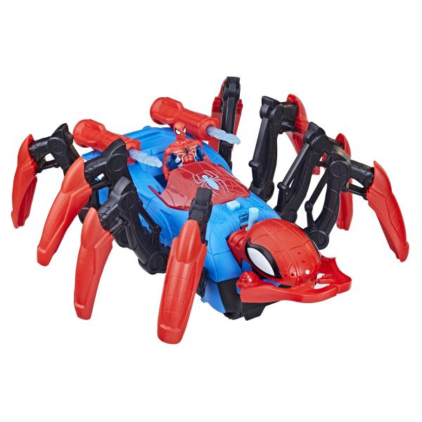 Veicolo da battaglia Marvel Spider-Man Spider, giocattoli da supereroe per bambini, lancia acqua e proiettili, dai 4 anni - Disponibile in 3-4 giorni lavorativi