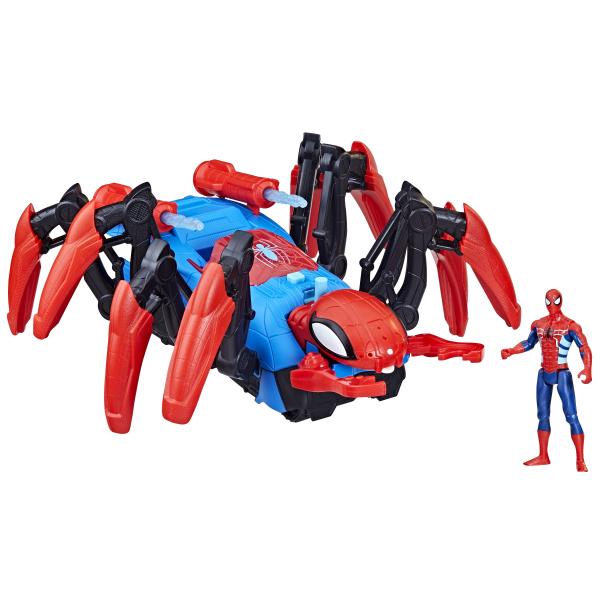 Veicolo da battaglia Marvel Spider-Man Spider, giocattoli da supereroe per bambini, lancia acqua e proiettili, dai 4 anni - Disponibile in 3-4 giorni lavorativi