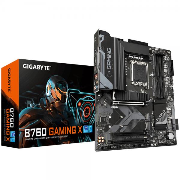 GIGABYTE B760 GAMING X INTEL B760 ATX 4xDDR5 3xM.2 4xSATA III SK 1700 HDMI DISPLAYPORT - Disponibile in 3-4 giorni lavorativi