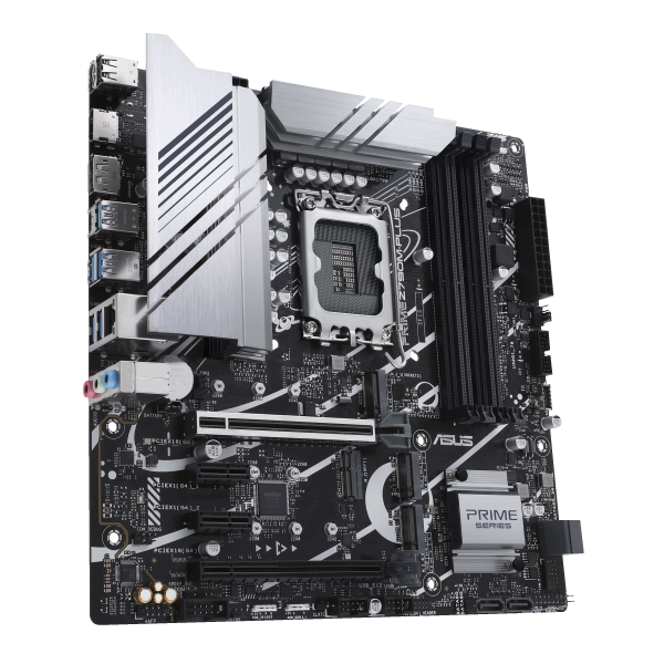 ASUS MB Z790, PRIME Z790M-PLUS, LGA 1700, DDR5, 90MB1E70-M0EAY0 - Disponibile in 3-4 giorni lavorativi