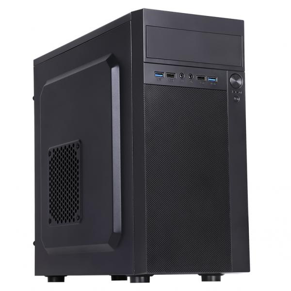 ITEK CASE THEON - MID TOWER, MATX, PSU 500W, 2XUSB3, FULL BLACK - Disponibile in 3-4 giorni lavorativi