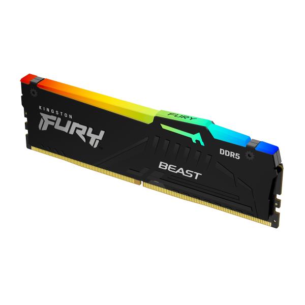 DDR5 KINGSTON 32Gb 6000Mhz - FURY BEAST RGB CL40 DIMM - KF560C36BBEA-32 - Disponibile in 3-4 giorni lavorativi