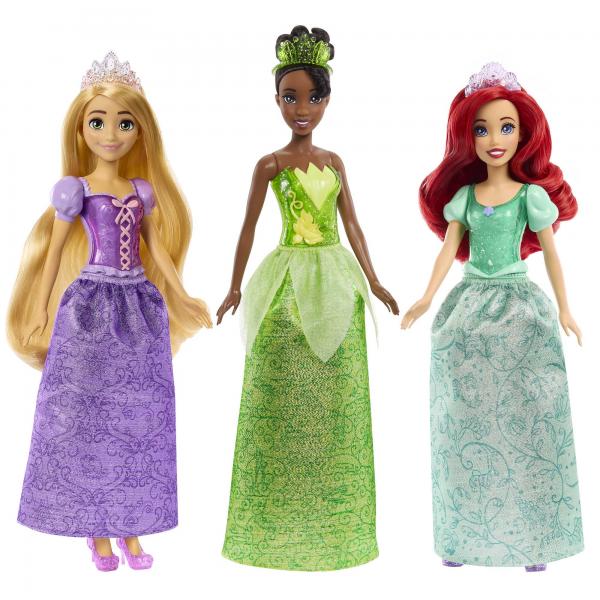 Principesse Disney - confezione da 3 bambole (Ariel, Tiana, Rapunzel) - Disponibile in 3-4 giorni lavorativi