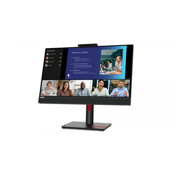 Monitor Nuovo MONITOR LENOVO T24v-30 63D8MAT3EU 23,8" IPS /FHD /VGA / HDMI, DP /VOIP /Speakers /Webcam - Disponibile in 3-4 giorni lavorativi