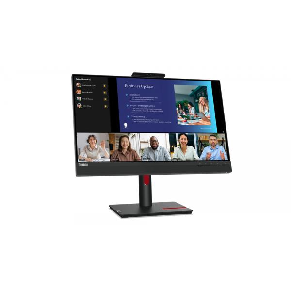 Monitor Nuovo MONITOR LENOVO T24v-30 63D8MAT3EU 23,8" IPS /FHD /VGA / HDMI, DP /VOIP /Speakers /Webcam - Disponibile in 3-4 giorni lavorativi