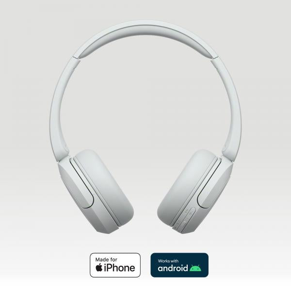 Sony Cuffie Wir/BT Mic WH-CH520 White - Disponibile in 2-3 giorni lavorativi