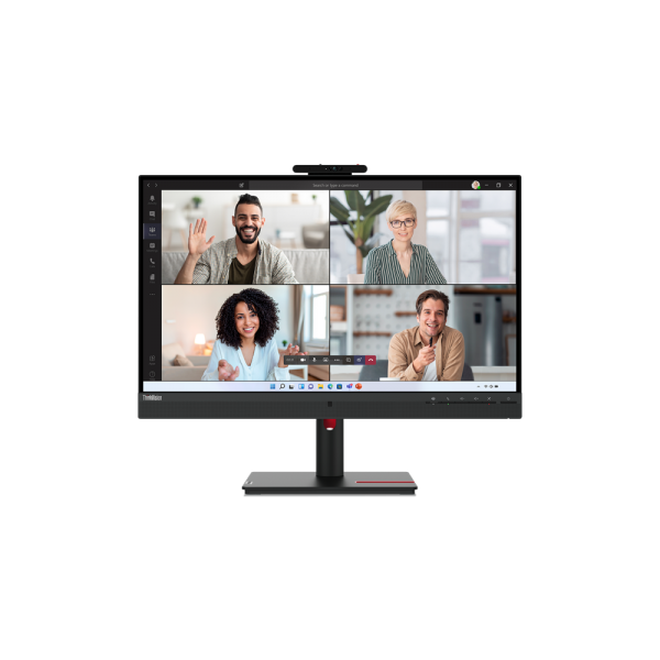 Monitor Nuovo MONITOR LENOVO T27hv-30 63D6UAT3EU 27" IPS/QHD/HDMI,DP,USB-C (90W) VOIP/Speakers/Webcam/Ethernet/Daisy chain - Disponibile in 3-4 giorni lavorativi