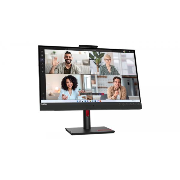 Monitor Nuovo MONITOR LENOVO T27hv-30 63D6UAT3EU 27" IPS/QHD/HDMI,DP,USB-C (90W) VOIP/Speakers/Webcam/Ethernet/Daisy chain - Disponibile in 3-4 giorni lavorativi