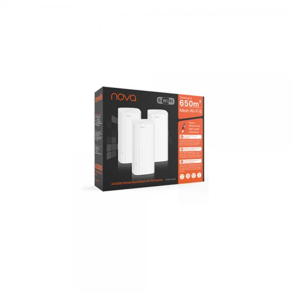 ROUTER TENDA NOVA EX12-3 3PACK Mesh AX3000 Wi-Fi 6-3P Gigabit-4 amplificatori wireless indipent.-banda ultra larga da 160MHz - Disponibile in 3-4 giorni lavorativi